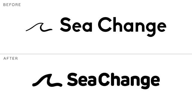 SeaChange Logo Before and After